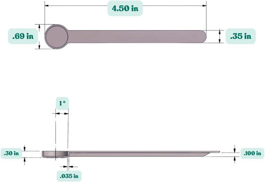 1 Teaspoon (1/3 Tablespoon | 5 mL) Long Handle Plastic Measuring Spoon for Coffee, Protein Powder, Pet Food, Spices, Grains, Dry Goods – Food-Grade BPA-Free (Pack of 1) - Colors B