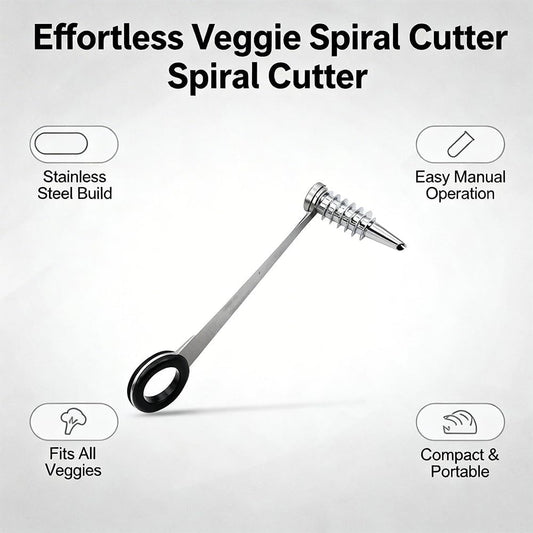 Stainless Steel Spiral Cutter for Vegetables Potato Cucumber Spiral Slicer Manual Vegetable Spiralizer Kitchen Tool (4pcs)