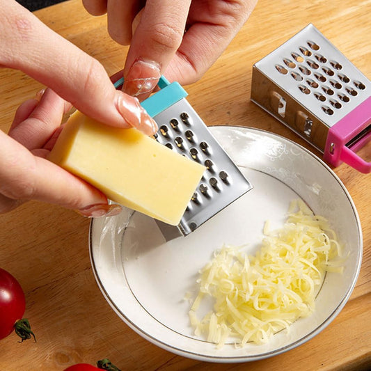 MAGICLULU Mini Cheese Grater Set of 6 with Stainless Steel Blades Multi-Function Kitchen Tool for Grating Cheese Garlic Ginger and Vegetables Non-Slip Handle Compact 2.63X1.45X1.06 Inch