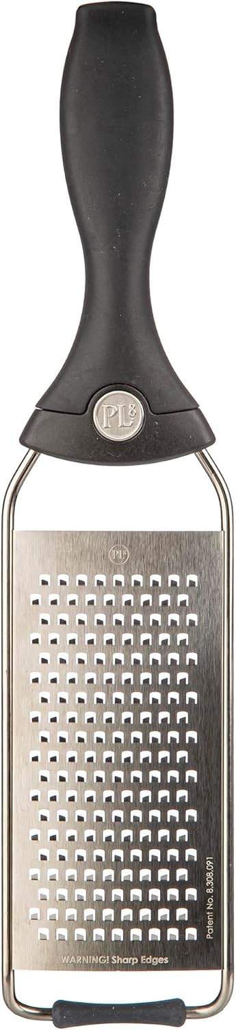 PL8 Fine Grater - Premium Stainless Steel Grater for Precision Zesting, Grating, and Shredding, Ideal for Cheese, Citrus, Ginger, Chocolate and Spices