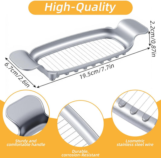 Butter Slicer Cheese Cutter Stainless Steel Multipurpose Kitchen Tool for Even Slicing of Block Butter Cheese Eggs Soft Fruits