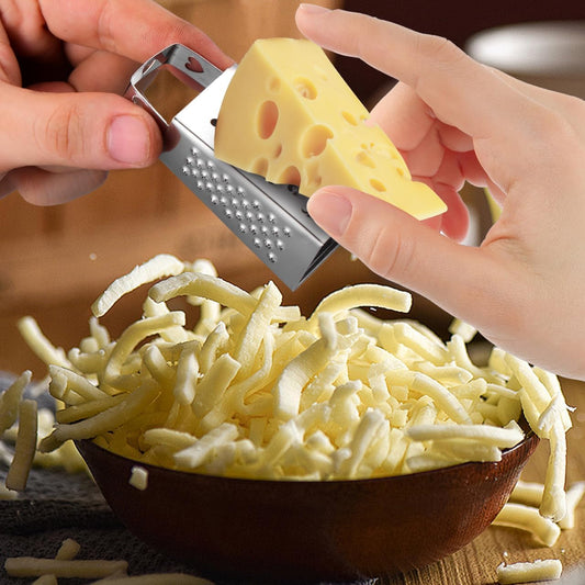 Garneck 6pcs Mini Cheese Grater Set Stainless Steel Four Sided Box Grater: Small Kitchen Shredder for Garlic Ginger Vegetables Handheld Tool for Home Cooks Camping Lunch