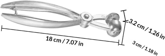 SOLUSTRE Cherry and Olive Pitter Stainless Steel Multi-function Fruit Pit Remover Tool for Dates and Jujubes Kitchen Corer Gadget for Home Cooking and Orchard Use