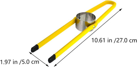 Happyyami Corn Strippers 2-Pack Portable Corn Peelers Stainless Steel Kernel Cutter Tool for Fresh and Dry Easy Removal Compact Kitchen Gadget 10.62In