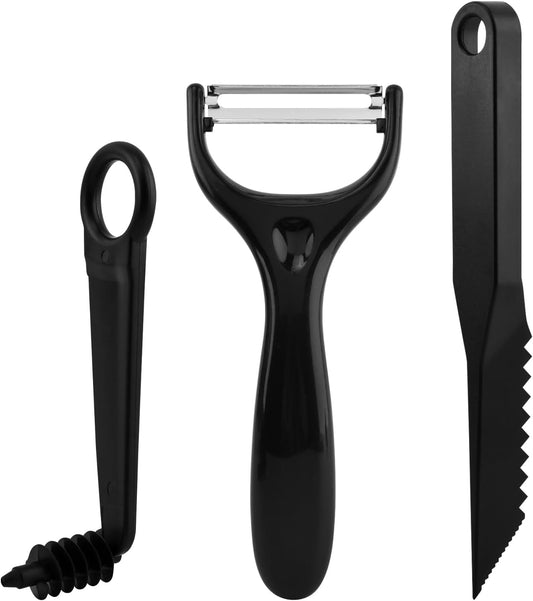Kitchen Spiral and V-Shaped Tools, Spiral Slicer Blade Cucumber Cutter Fruit Shape Cutters, Manual Screw Peelers Kitchens and Dining Tooling (3 Pack)