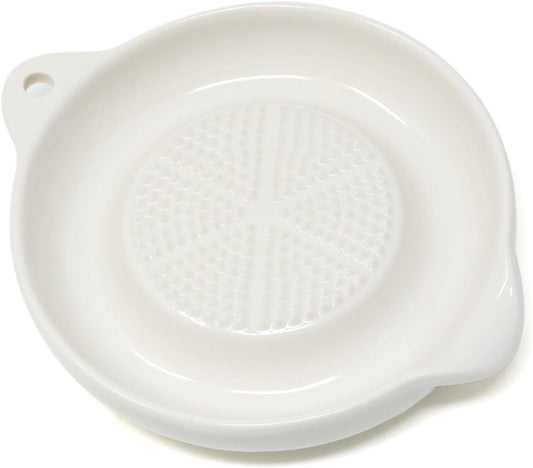 "yueton 1 Pack Ceramic Grater for Mashed Potato Making, Garlic, Ginger, Onion, Lemon, Chocolate, Practical Kitchen Tool"