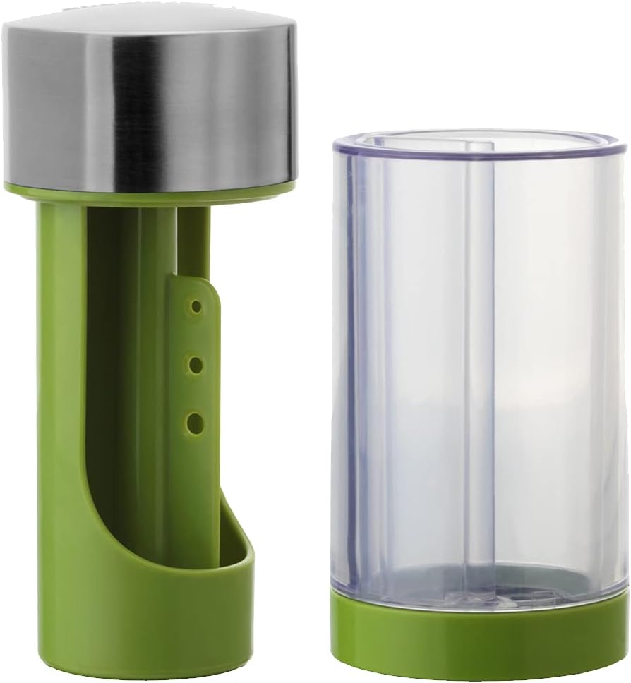 Microplane Herb Grinder and Leaf Stripper Seasoning Herb Mill (Stainless Steel)