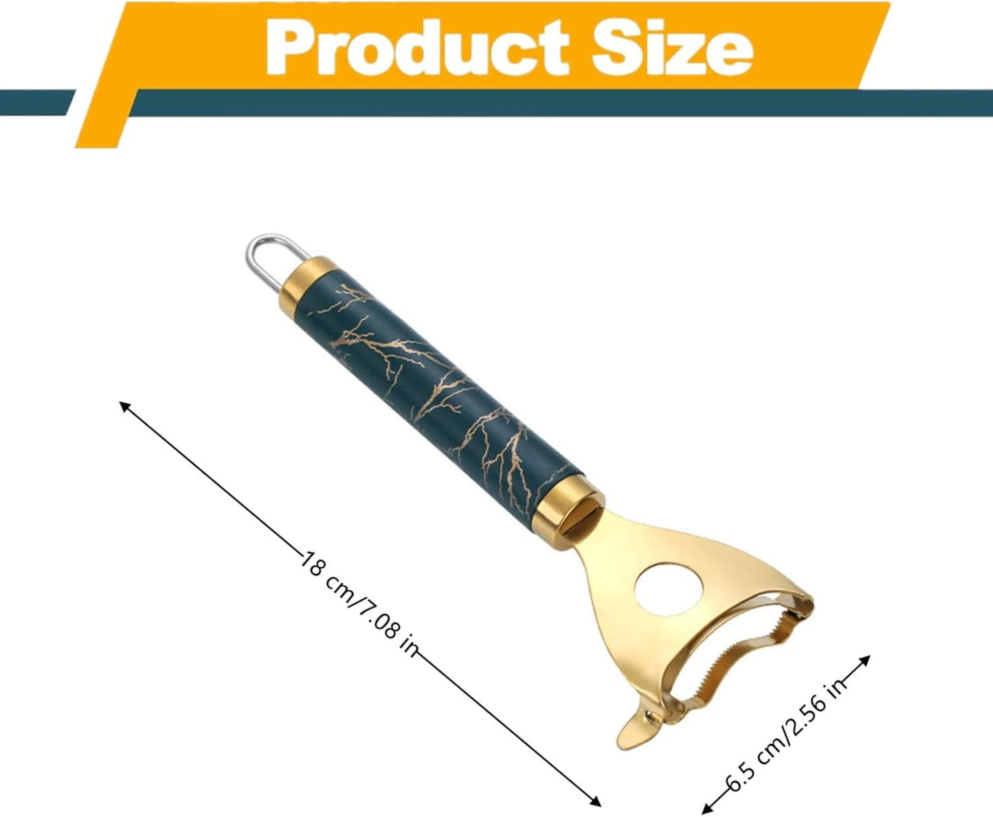 3 Pcs Corn Peeler Professional Stainless Steel Corn Shucker Tool with Ergonomic handle for Kitchen, Gold