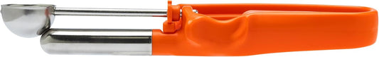 【Extended】Size 100 ORANGE (0.32 oz.) VODOMAX Commercial Food Disher, 13 Sizes, Color-Coded, Stainless 18-10, Cookie Scoop, Best Seller Disher, Portion Control, Melon Scoop, Ice Cream Scoop