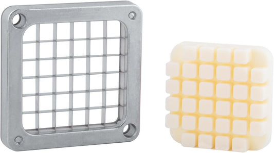 1/2" 1/4" 3/8" Multi-model universal Stainless Steel Replacement Chopper Blade & Pusher Block Set For Commercial Vegetable Cutter Dicer Strip Interchangeable Blade (3/8 inch)