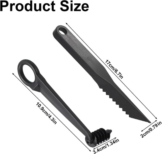 Kitchen Spiral and V-Shaped Cutter Set, Manual Spiral Vegetable Slicer V-Shaped Knife for Potato Cucumber Veggies Carrot Veg Spiralizer Kitchen Tool for Food Decoration & Fruit Garnishing