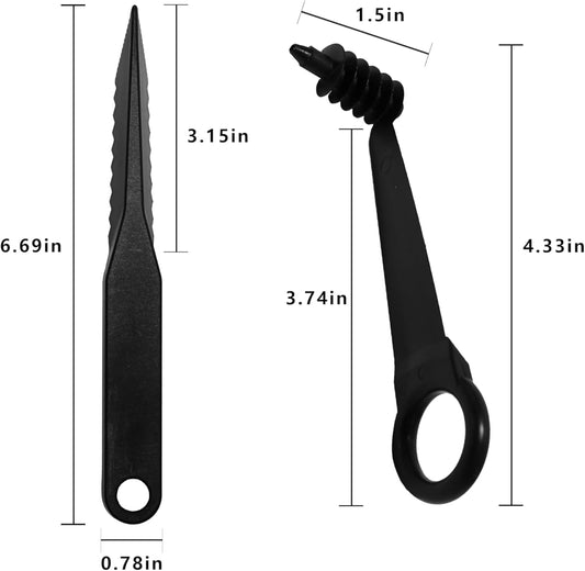 Spiral & V-Shaped Fruit Cutter Set - Manual Vegetable Spiralizer and Julienne Peeler for Healthy Zoodles, Curly Fries - Kitchen Gadget for Spiral, Straight & Wavy Cuts