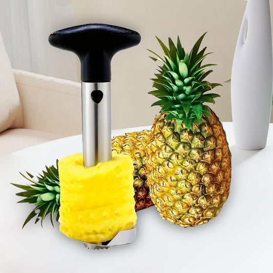 Stainless Steel Pineapple Corer,Black Durable Pineapple Cutter Tool for Kitchen and Home