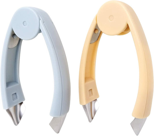 "Honbay 2PCS Strawberry Huller Stem Remover Tomato Pineapple Corer Kitchen Gadget for Fruit and Vegetable (2 Color, 4.7 Inches)"