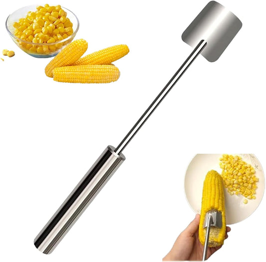 Stainless Steel Corn Cob Peeler, Upgrade Corn Peeler for Corn on the Cob Stripper Tool, Corns Peelers Stainless Steel Splitter Tool Easy Fast Corn Remover Tool for Home Kitchen (1pcs)