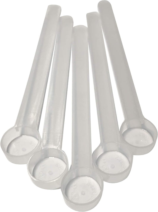 1 Teaspoon (1/3 Tablespoon | 5 mL) Long Handle Plastic Measuring Spoon for Coffee, Protein Powder, Pet Food, Spices, Grains, Dry Goods – Food-Grade BPA-Free (Pack of 1) - Colors A