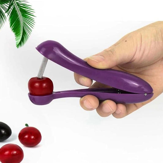 2Pcs Cherry Pitter, Heavy-Duty Stainless Steel Olive And Cherry Pitters Corer Tool With Space-Saving Lock Design, Multi-Function Cherries Stoner Seed Remover Tool For Making Jam