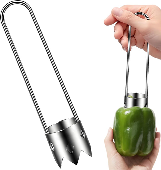 1 Pcs Red Bell Pepper Seed Corer,Pepper Corer,For Removing Fruit Vegetable Cores,Kitchen Gadget