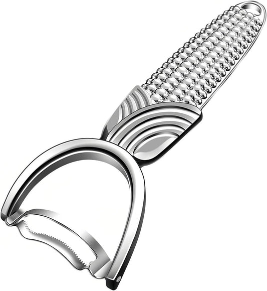 Corn Cob Peeler - Upgraded Aluminum Alloy Corn Stripper for Corn on the Cob Easy Fast Corn Remover Tool Suitable for Kitchen and Outdoor Dining