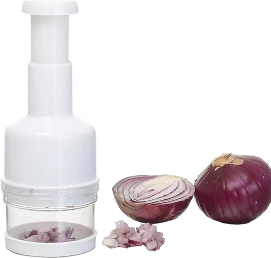 Food Chopper Manual Hand, Handheld Vegetable Chopper, Veggie Choppers Dishwasher Safe, Nut Choppers, Vegetable Cutter, Food Crusher(COLOR:White)
