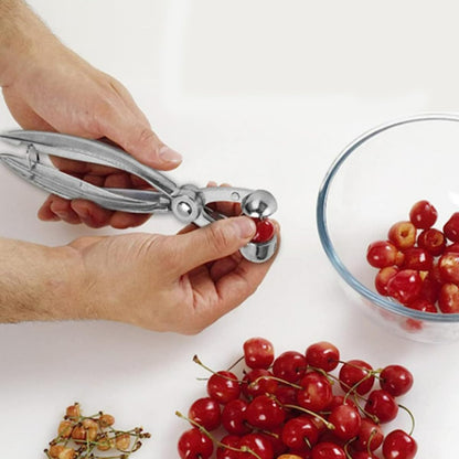 Ipetboom Cherry Pitter and Olive Corer Tool Stainless Steel Fruit Pit Remover for Cherries, Olives, and Dates Suitable for Kitchen and Jam Making