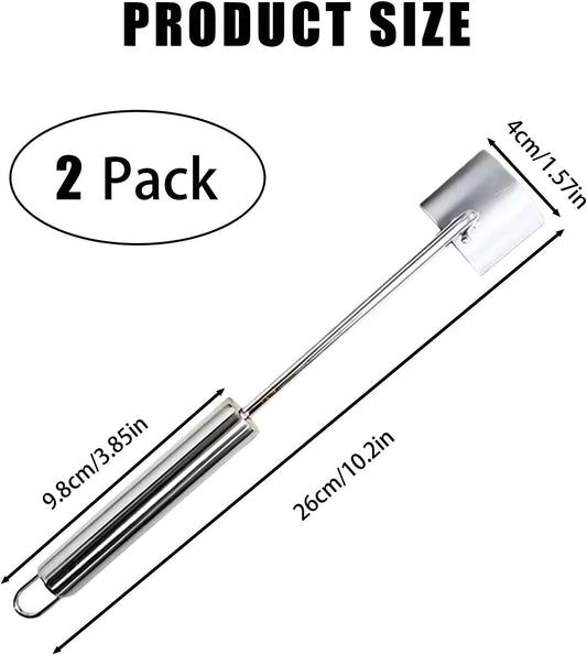 2025 NEW Long Handle Stainless Steel Corn Stripping Tool, Corn Stripping Tool, Stainless Steel Corn Cob Cutter, Corn Shucking Tool, Easy-to-Use Corn Cob Stripper, Efficient Corn Peeler, Set of 2