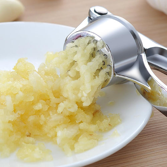 Garlic Press, Stainless Steel Garlic Mincer Crusher, Kitchen Gadgets Chopper Tool, Easy-Squeeze, Easy-Clean