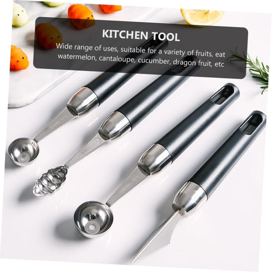 MAGICLULU 2pcs Candy Scoop Melon Baller Grip Handle for Fruit Ball Scoop Fruit Ball Spoon Melon Spoon Eating Tool