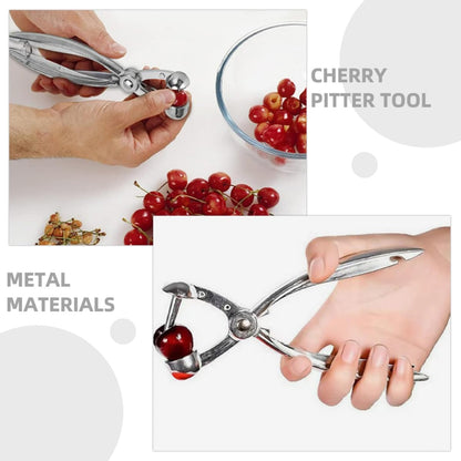 Ipetboom Cherry Pitter and Olive Corer Tool Stainless Steel Fruit Pit Remover for Cherries, Olives, and Dates Suitable for Kitchen and Jam Making