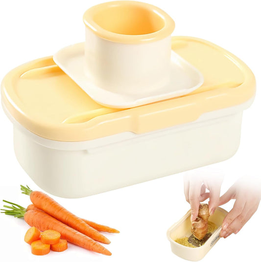 Manual Garlic Grinder, Senbos Multifunctional Ginger Grater Garlic Smasher Garlic Planer Tool with Vegetable Slicer for Ginger Garlic Kitchen Gadget