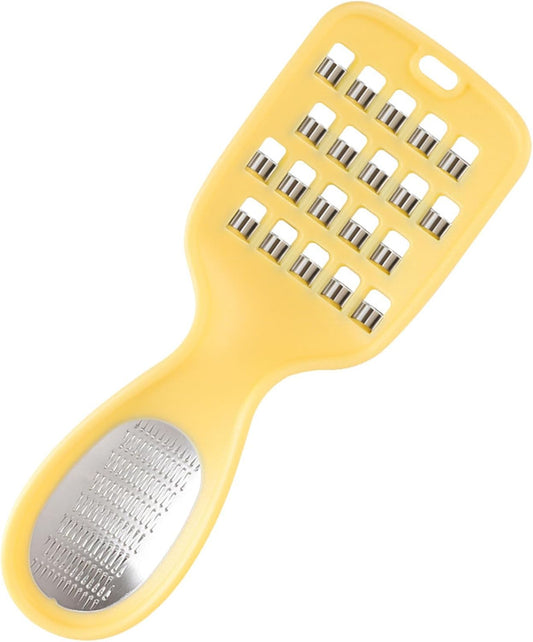 2 in 1 Vegetable Grater Handheld - Stainless Steel Coarse Grater and Cabbage Shredder, Ideal for Ginger, Garlic, Cheese, Potato, Carrot - Kitchen Slicer and Food Prep Tool