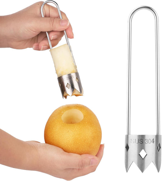 Pepper Seed Corer, 2024 New Upgraded Stainless Steel Fruit Core Remover Apple Core Seed Remover Vegetable Corer Tool for Vegetables Fruit Kitchen Utensils