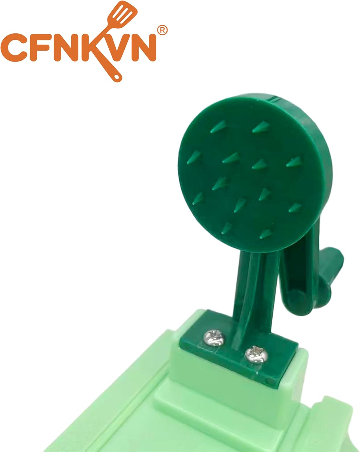 Turning Vegetable Spiral Cutter, Manual Spiral Slicer with 2 Extra Blades, for Zucchini Noodles, Squash, Butternut Squash - Vegetable Noodle Maker, Compact Handheld Vegetable Cutter