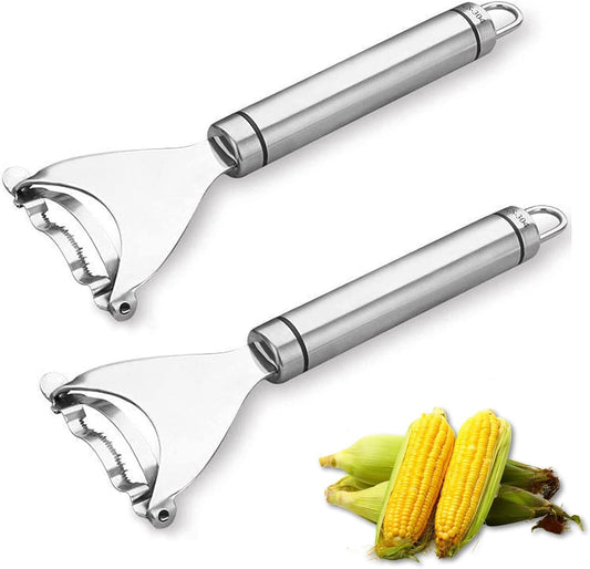 2 Packs Corn Peeler Stainless Stee Corn Cob Stripper Tool Corn Thresher from the Cob, Removes Corn Kernels From Corn Cobs