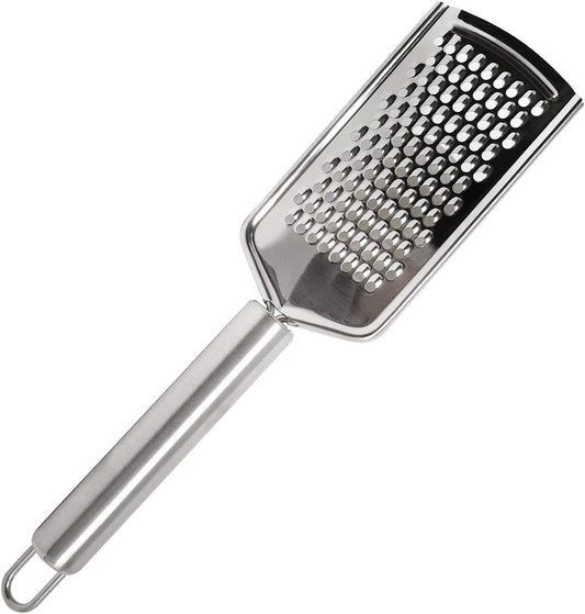 Honbay 1PCS Stainless Steel Cheese Grater Lemon Zester with Handle for Vegetables Lemon Cheese Chocolate