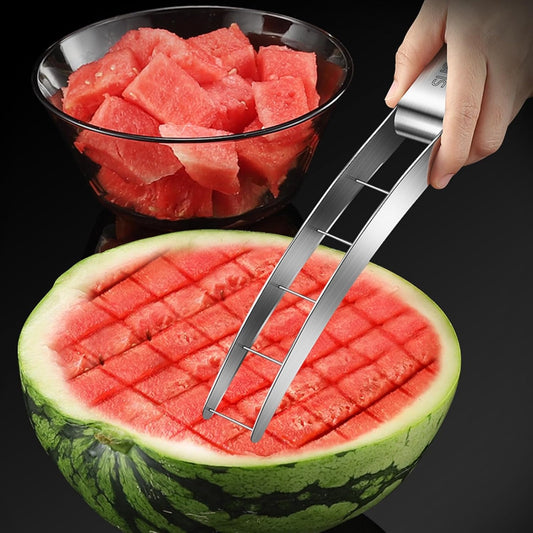 Wtermelon Cutter Slicer Cut Watermelon Into Cubes Knife Melon Baller for Kitchen Gadgets Useful Cool Tool