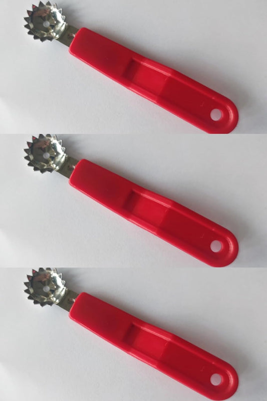 1 Pcs Tomato Huller Corer Stainless Steel Strawberry Stem (Red)