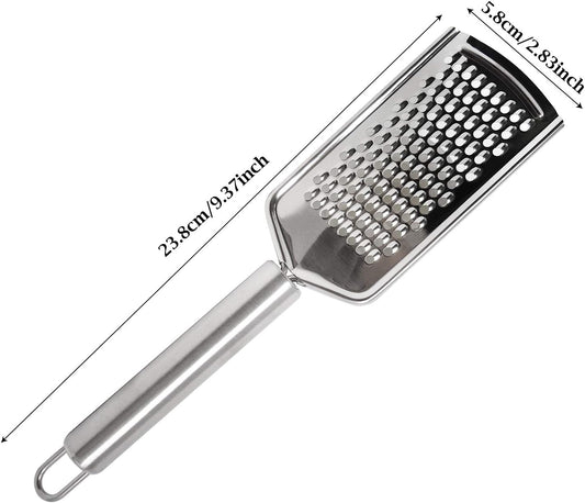 Honbay 1PCS Stainless Steel Cheese Grater Lemon Zester with Handle for Vegetables Lemon Cheese Chocolate