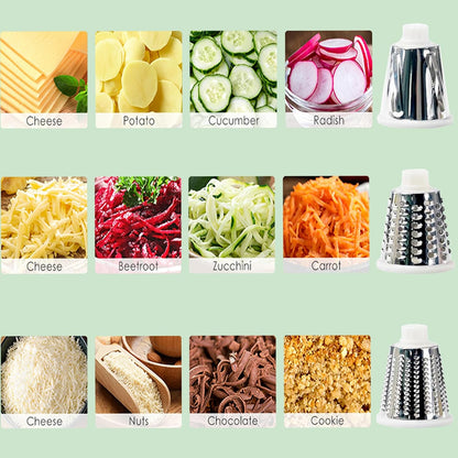 Cheese Grater with Handle, Multifunctional Manual Rotary Cheese Grater - Cheese Shredder Easily Chop Carrots, Potatoes, Vegetables and Fruits and Easy to Clean(red)