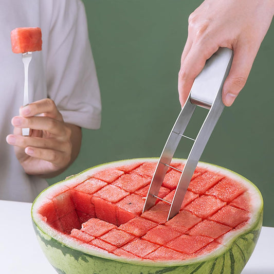 Wtermelon Cutter Slicer Cut Watermelon Into Cubes Knife Melon Baller for Kitchen Gadgets Useful Cool Tool