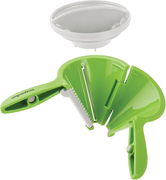 Prepworks by Progressive Veggie Spiralizer, Quick Way to Make Veggies, Julienne, Ribbon Cut, Zucchini, Pasta Noodle, Spaghetti, Dishwasher Safe