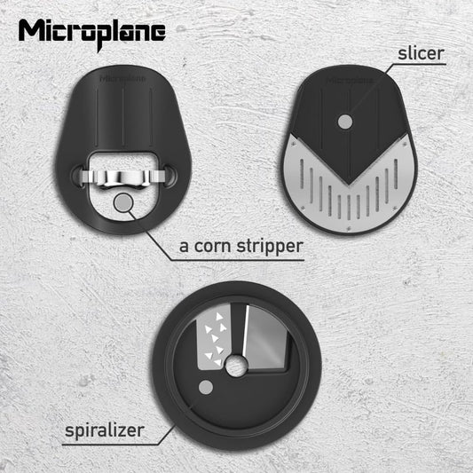 Microplane Jar Top Corn Stripper & Peeler: Stainless Steel Corn Kernel Separator Kitchen Gadgets for Effortless Corn Stripping