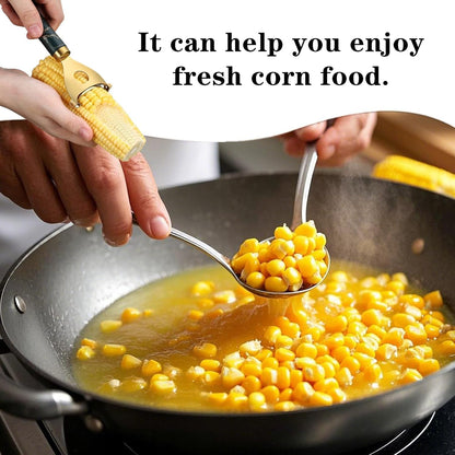 3 Pcs Corn Peeler Professional Stainless Steel Corn Shucker Tool with Ergonomic handle for Kitchen, Gold
