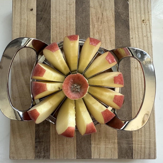 Apple Slicer and Corer - 12 Blade Extra Large, Stainless Steel Apple Cutter - Heavy Duty, Easy to Use, Kitchen Tool