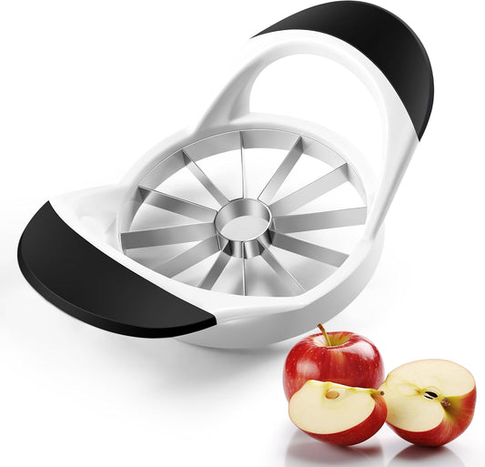 -BINGBING- Apple Cutter, Stainless Steel 4.72 Inch Apple Corer - Apple Slicer Tool with 12 Sharp Blades,with Anti-slip Handle