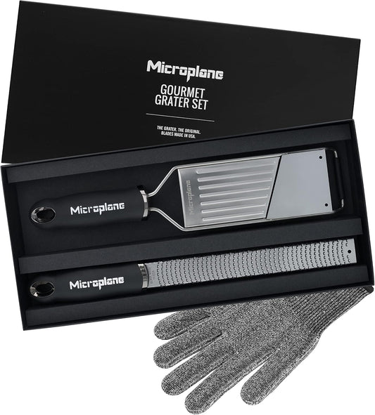Microplane Gourmet Kitchen Grater, 335x160x39mm, Black