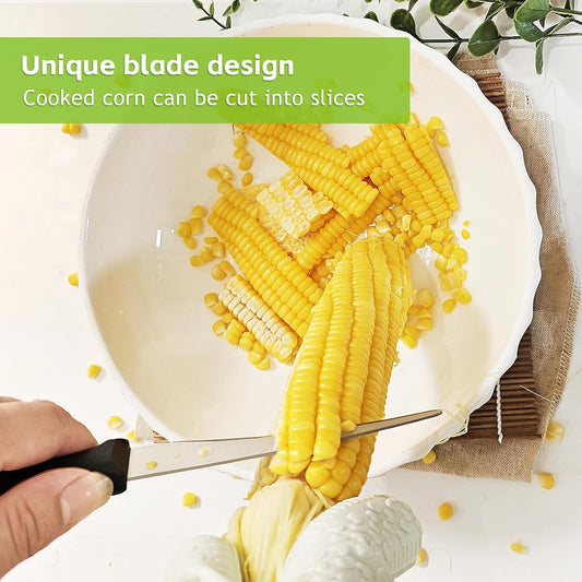 Corn Peeler,Corn Stripper Tool,Corn knife for corn removal,Corn Cutter,Corn Peeling Knife,Corn Scraper,Quick Corn Grain removal, Kitchen Multifunctional Knife（2Pcs）