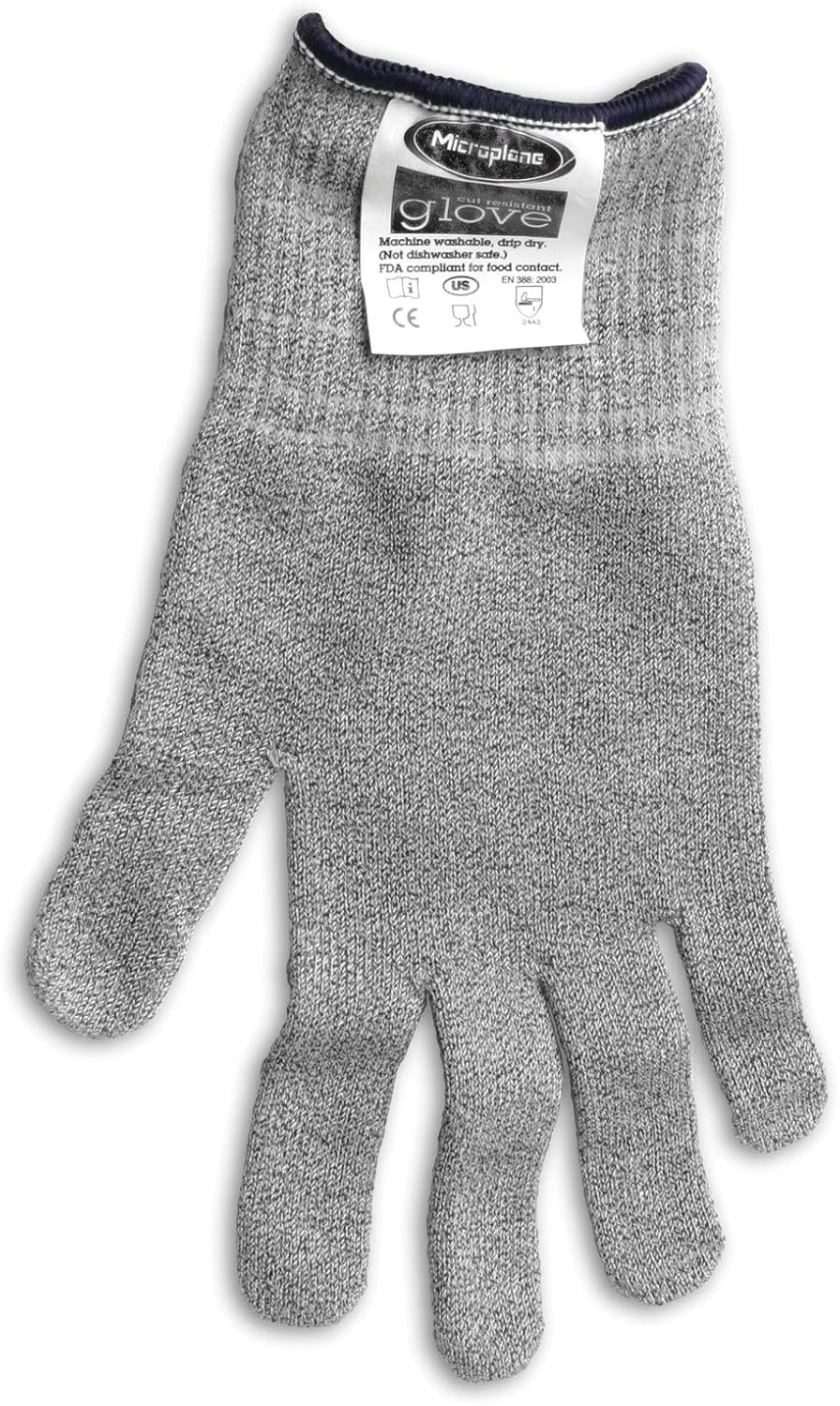 Microplane Cut Resistant Glove Keep Hands Safe in The Kitchen, One Size (Pack of 1)